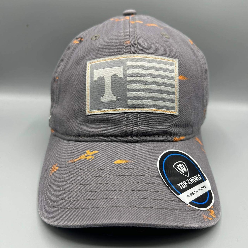 Tennessee Volunteers Hat Men Gray OHT Top of the World Strap Back Cap Cotton